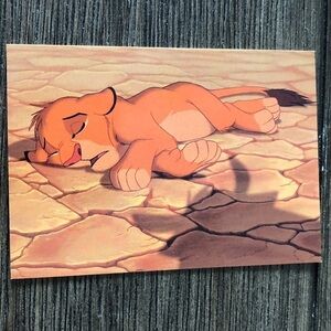 Disney The Lion King 1995 trading card: Buzzards fly overhead #37